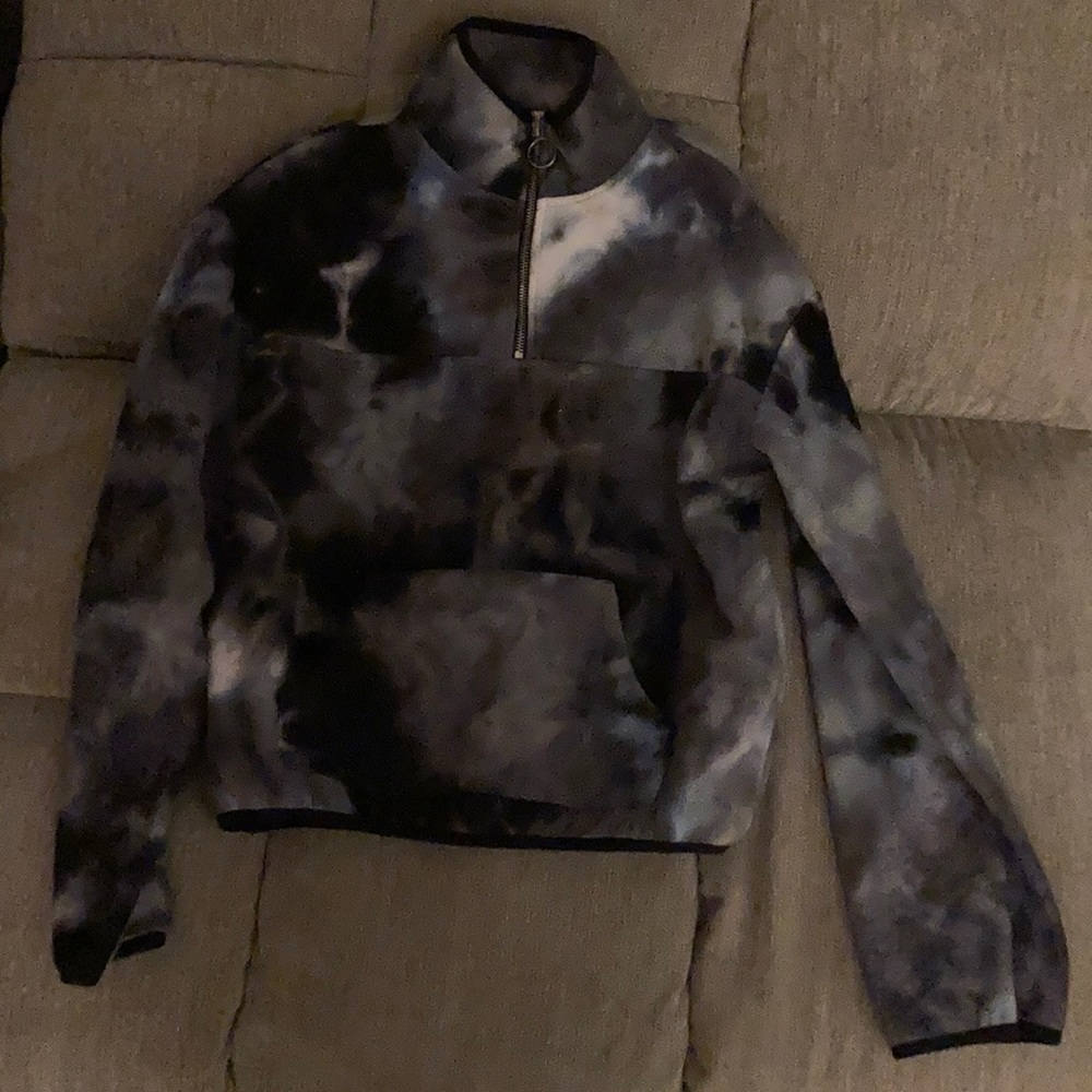 Fuzzy zip Sweatshirt